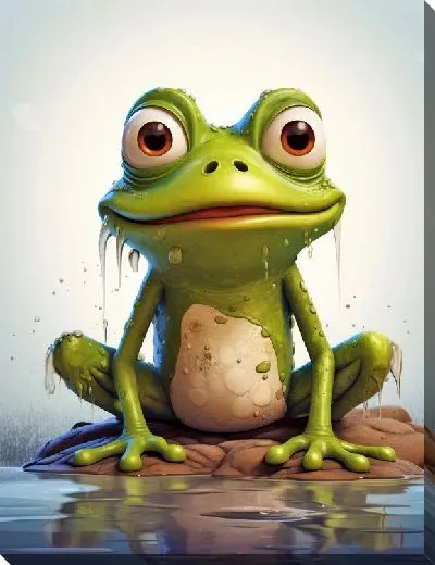 Картина маслом Лягушка №73