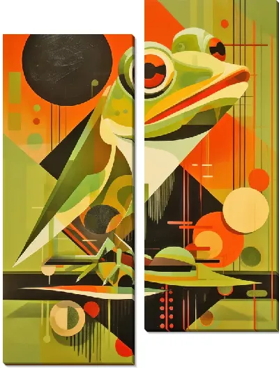 Модульная картина Лягушка №76