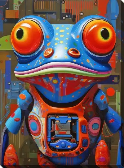 Картина маслом Лягушка №77