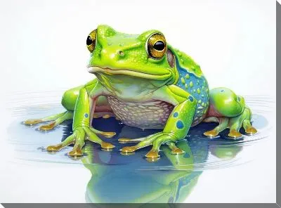 Картина маслом Лягушка №78