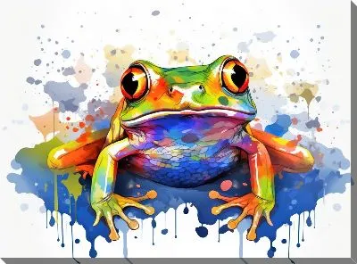 Картина маслом Лягушка №79
