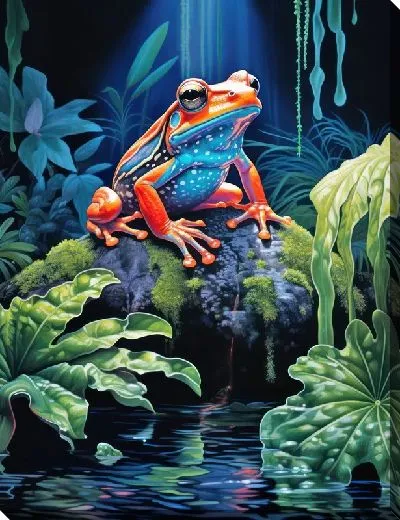 Картина маслом Лягушка №80