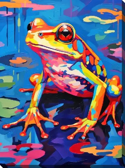 Картина маслом Лягушка №81