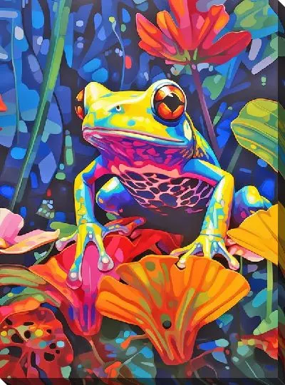 Картина маслом Лягушка №82