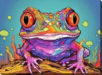 Картина маслом Лягушка №83
