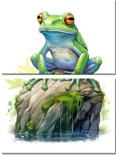 Модульная картина Лягушка №84