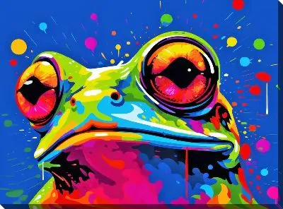 Картина маслом Лягушка №92