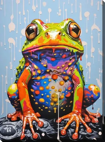 Картина маслом Лягушка №93