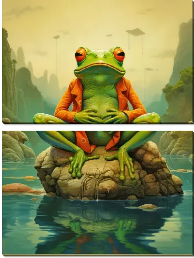 Модульная картина Лягушка №95