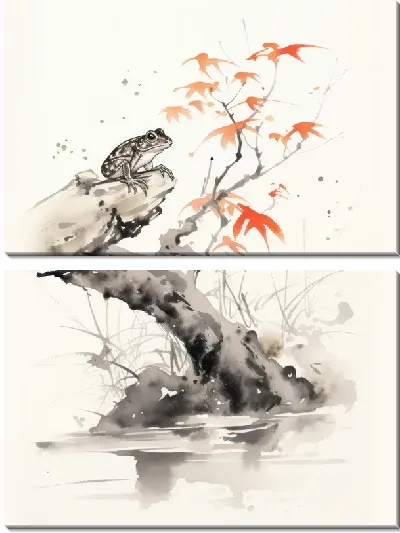 Модульная картина Лягушка №96