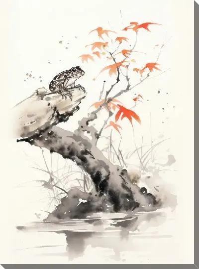 Картина маслом Лягушка №96