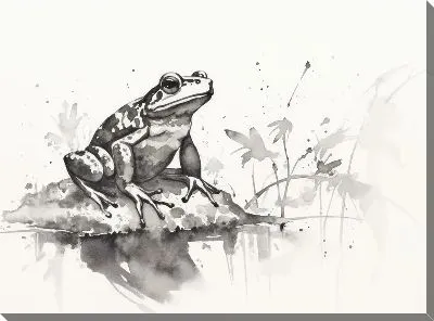 Картина маслом Лягушка №97