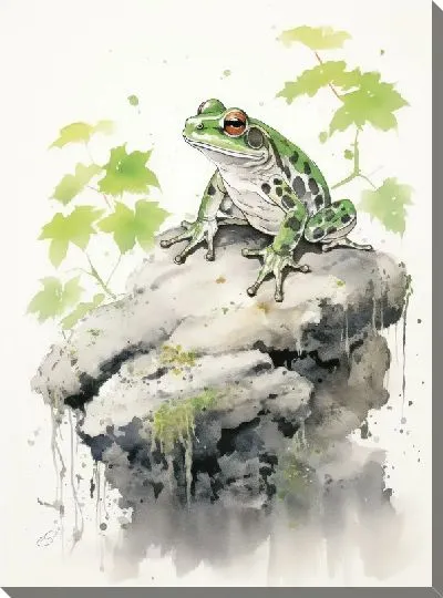 Картина маслом Лягушка №98
