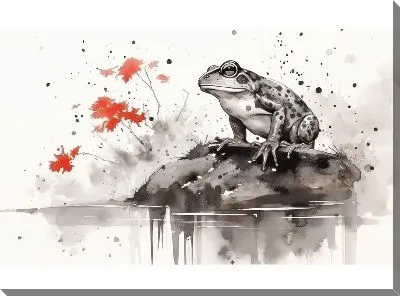 Картина маслом Лягушка №99