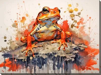 Картина маслом Лягушка №100
