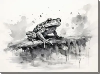 Картина маслом Лягушка №104