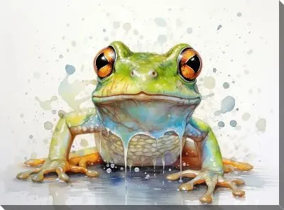 Картина маслом Лягушка №107