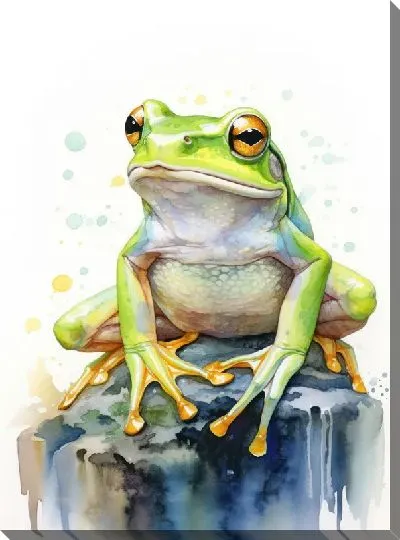 Картина маслом Лягушка №108