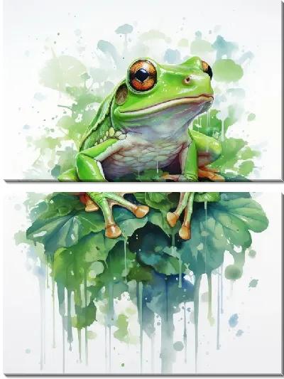 Модульная картина Лягушка №112