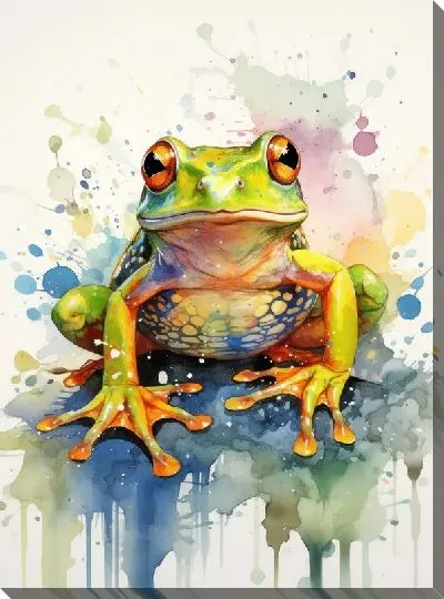 Картина маслом Лягушка №113