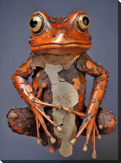 Картина маслом Лягушка №114