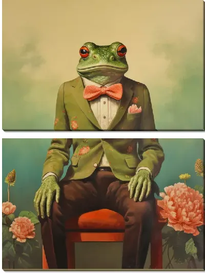 Модульная картина Лягушка №116