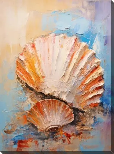 Картина маслом Ракушки №4