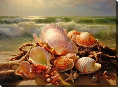 Картина маслом Ракушки №11