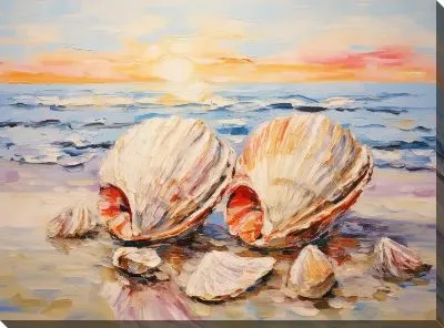 Картина маслом Ракушки №19