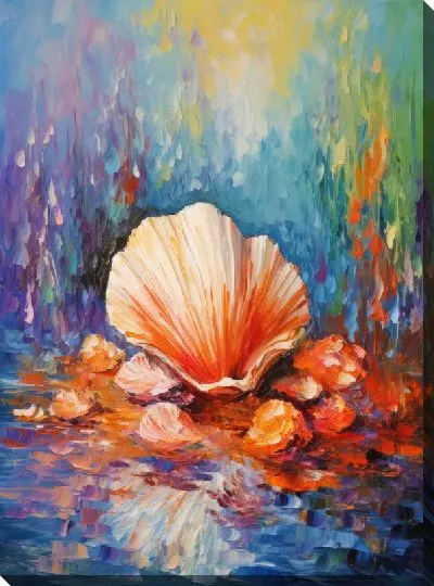 Картина маслом Ракушки №26