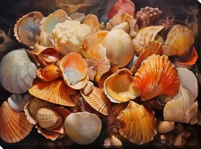 Картина маслом Ракушки №30
