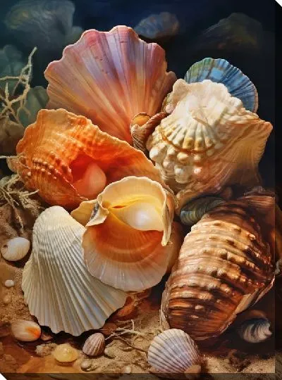 Картина маслом Ракушки №31
