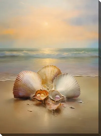 Картина маслом Ракушки №35
