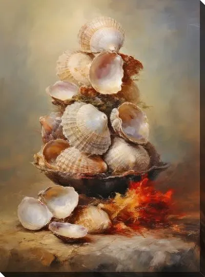 Картина маслом Ракушки №39