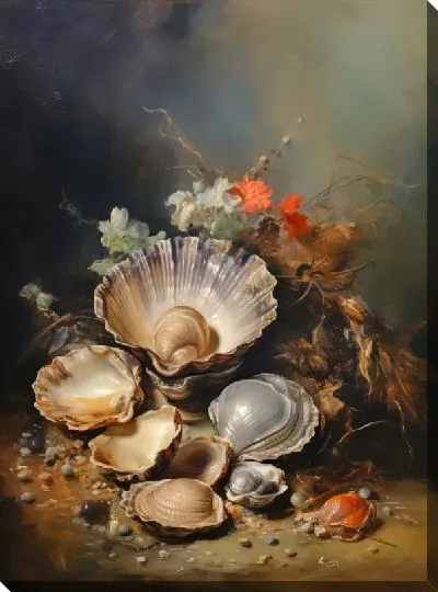 Картина маслом Ракушки №40