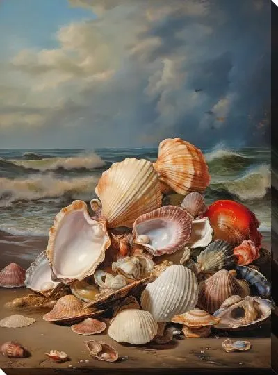 Картина маслом Ракушки №41