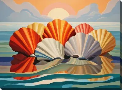 Картина маслом Ракушки №44