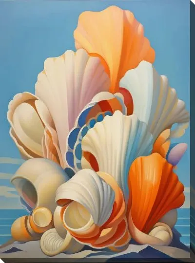 Картина маслом Ракушки №45