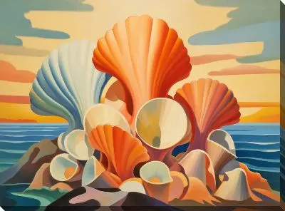 Картина маслом Ракушки №48