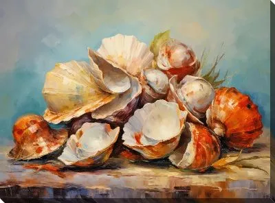 Картина маслом Ракушки №49