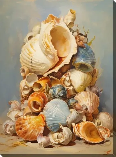 Картина маслом Ракушки №53