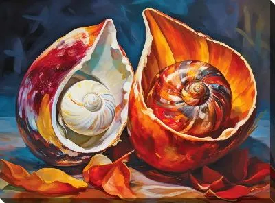 Картина маслом Ракушки №56