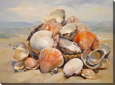Картина маслом Ракушки №62