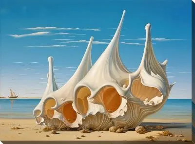 Картина маслом Ракушки №66