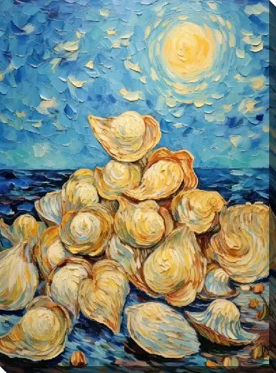 Картина маслом Ракушки №71