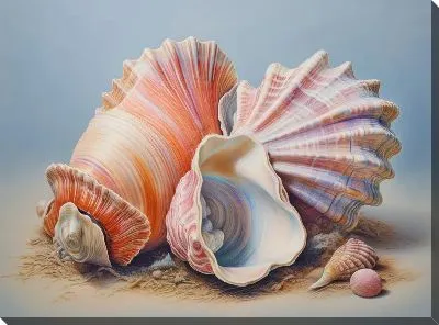 Картина маслом Ракушки №72