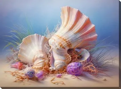 Картина маслом Ракушки №74