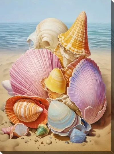 Картина маслом Ракушки №75