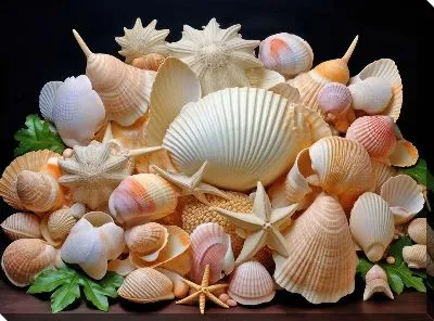 Картина маслом Ракушки №78