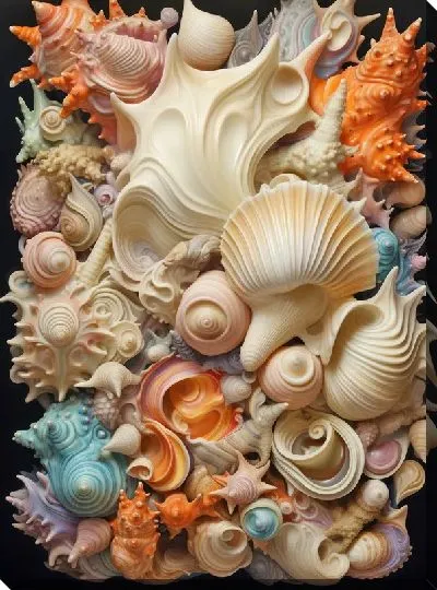 Картина маслом Ракушки №80